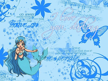 Mermaid Melody-Hanon, pichi pichi pitch, blue pearl voice, mermaid melody, hanon HD wallpaper
