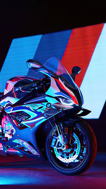 bmw m-1000 RR, bmw m, rrr, neon, s1000rr, m5 HD phone wallpaper