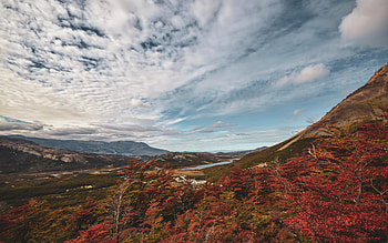 Landscape, Nature, Trees, Sky, Mountains, Autumn HD wallpaper