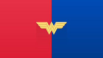 Wonder Woman, Old Logo, minimal HD wallpaper