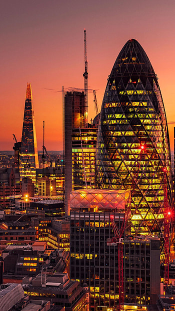 30 St Mary Axe, London Skyline HD phone wallpaper
