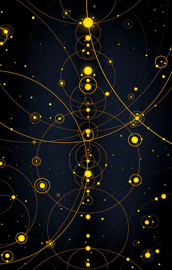 Vector, Circles, Lines, Solar System, Dotted Lines, Dotted HD phone wallpaper