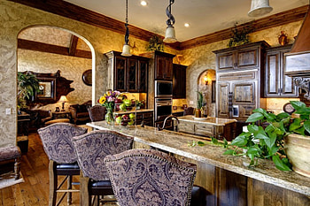 Kitchen in retro style, retro, style, in, kitchen, interior, houses HD wallpaper