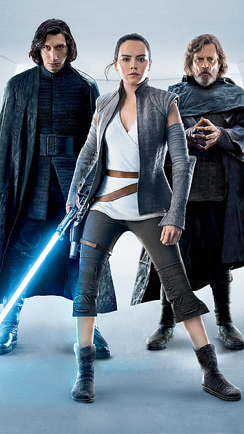 Kylo Ren, Rey, Luke Skywalker, Samsung Galaxy S6 HD phone wallpaper