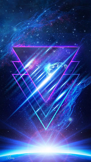 Space Néon, magenta, blue, light, neon HD phone wallpaper