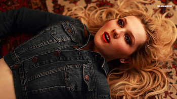 abigail, black, lying, beauty, jeans, shirt HD wallpaper