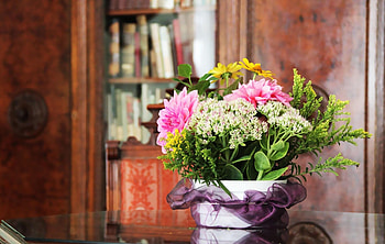 Flowers, Table, Room, Tape, Composition HD wallpaper