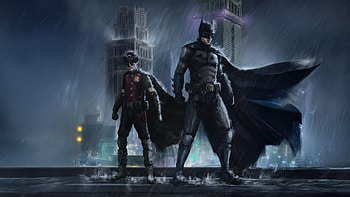 The Batman : Dark Knight and Robin Unite in Gotham Shadows, The Batman HD wallpaper