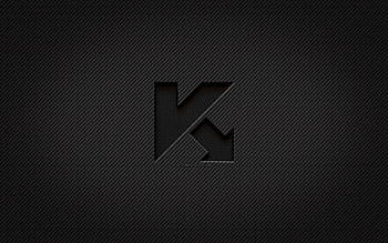 Kaspersky carbon logo, , grunge art, carbon background, creative, Kaspersky black logo, brands, Kaspersky logo, Kaspersky HD wallpaper