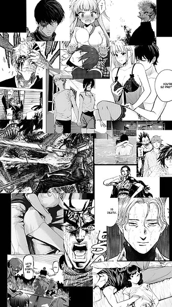 manga wallper, white HD phone wallpaper