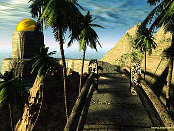 fantasy_island., abstract, 3d HD wallpaper