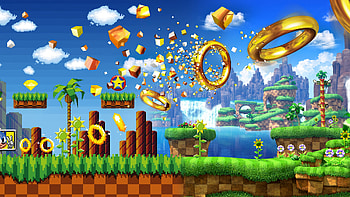 Sonic The Hedgehog - Green Hill Zone 25th Anniversary - , 2048X1152 Green HD wallpaper