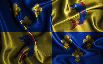 Dauphine flag, , silk wavy flags, french provinces, Flag of Dauphine, fabric flags, Day of Dauphine, 3D art, Dauphine, Europe, Provinces of France, Dauphine 3D flag, France HD wallpaper