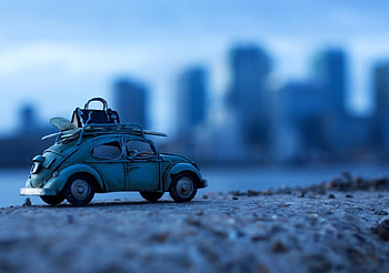Blue Journey, blue, old, journey, car HD wallpaper