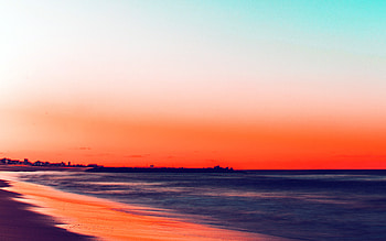 Beach Silent Relaxing Weather , beach, nature, sunset, evening HD wallpaper
