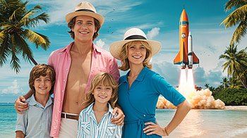 Summer Vacation Adventure - Ultra, summer vacation, Family, beach, rocket, summer HD wallpaper