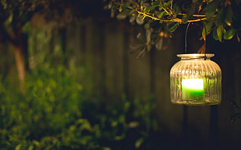 【ツ】, mood, candle, light, lights, green, lantern HD wallpaper
