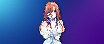 Miku Nakano, 5Toubun no Hanayome, anime girl, curious, cute HD wallpaper