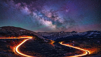 Long Exposure Road Path , long-exposure, road, graphy HD wallpaper