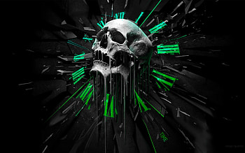 Time skull • meh.ro HD wallpaper