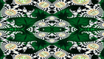 Trippy Psychedelic Fractal, trippy, psychedelic, aesthetic, green, Abstract, fractal, abstract green HD wallpaper