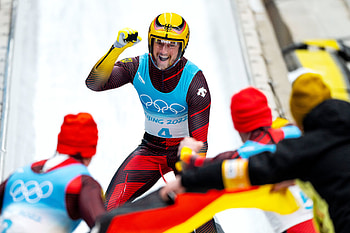 Luge, Germany, Olympic gold, Team relay HD wallpaper