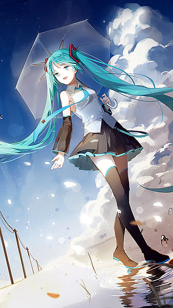 Skyward Umbrella: Hatsune Miku — Vocaloid, Hatsune Miku, Anime, Vocaloid HD phone wallpaper