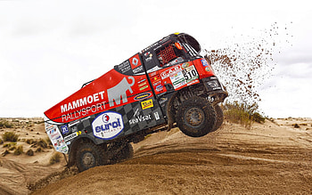 Renault racing, Sport truck, Desert sand, Dakar HD wallpaper