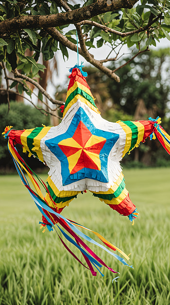 Colorful Piñata: Your Vibrant , star, colorful, party, decoration HD phone wallpaper