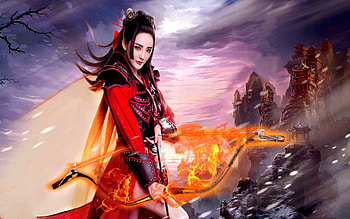 BEAUTIFUL ARCHER, archer, Liu Yuxin, art, arch HD wallpaper