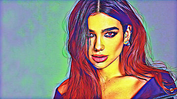 Dua lipa, iris, lip HD wallpaper