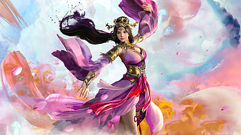 Pink Dancer, , girl, woman, veils, art, dancer, digital, pink, anime, fantasy, pretty HD wallpaper