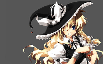 Anime, Smile, Girl, Hat, Flirting, Flirtation HD wallpaper