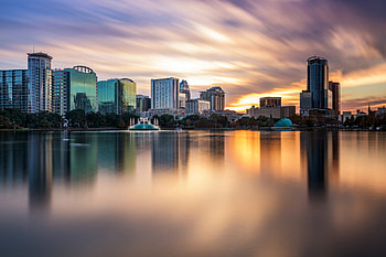 Orlando Skyline, Florida skyline, Lifestyle hub, Corporate success HD wallpaper