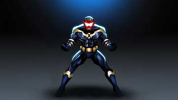 Cyclops Optic Blast Showdown, cyclops, superheroes, artist, artwork, digital-art, artstation HD wallpaper