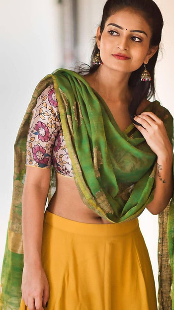 Ananya nagalla, telugu actress, slim beauty, navel show HD phone wallpaper