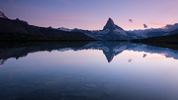 Matterhorn , Stellisee reflection, Swiss tranquility, Captivating nature HD wallpaper
