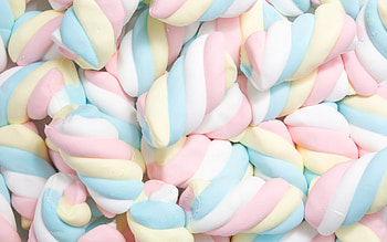 Vibrant marshmallows , Colorful design, Playful visuals, Whimsical aesthetics HD wallpaper