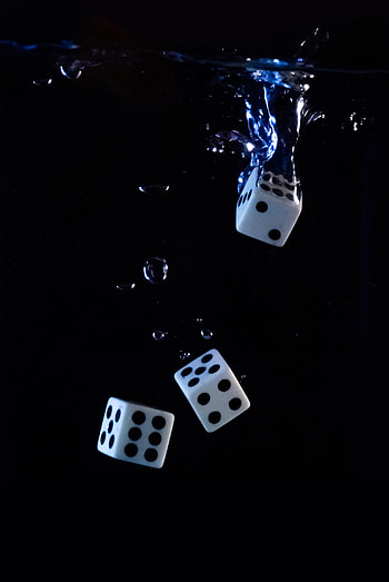 Water, Bubbles, Miscellanea, Miscellaneous, Splash, Cubes, Dice HD phone wallpaper