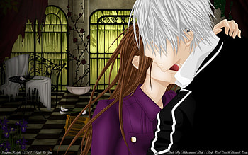 Yuki want Blood, chair, table, window, yuki, flowers, zero HD wallpaper