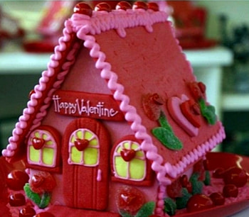 Valentine House, Yellow, House, Gingerbread, Candy, Red, Valentine Day, Pink HD wallpaper