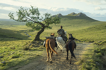 A Knight of the Seven Kingdoms — Riders Across the Field ( ), TV Show, A Knight Of The Seven Kingdoms, Field, Horse Riding, Adventure HD wallpaper