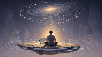 : Cosmic Code — Programmer's Galaxy, Programming, Meditation, Galaxy, Laptop HD wallpaper