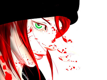 Girl, red HD wallpaper