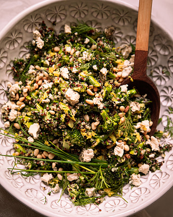 Green love, Quinoa salad, Lemon garlic vinaigrette, The First Mess HD phone wallpaper