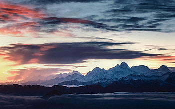 Nature, Sky, Mountains, Clouds, Horizon HD wallpaper