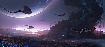 Stingray Alien Planet , alien, artist, artwork, digital-art, artstation HD wallpaper