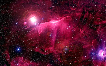 Space is an infinite inspiration. See that hot, fleshy rose and that textured wisp of purple? Space is so cold, yet all this warmth is still visible. HD wallpaper