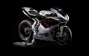 2022, MV Agusta F4 RR, , side view, exterior, new white F4 RR, race bike, sportbikes, MV Agusta HD wallpaper