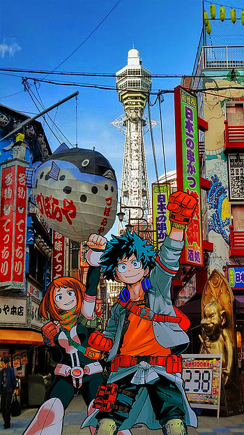 izuku x ochako, My Hero Academia, Ochako Uraraka, Izuku Midoriya HD phone wallpaper